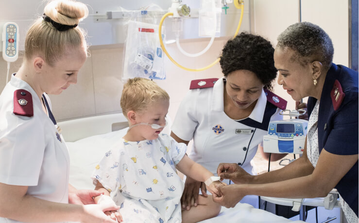 Netcare nureses and a child image